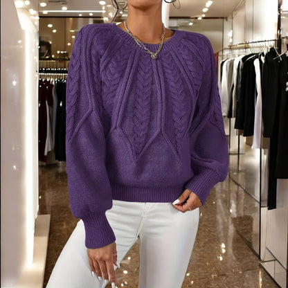 Anna™ | Elegant Round-Neck Knit Sweater