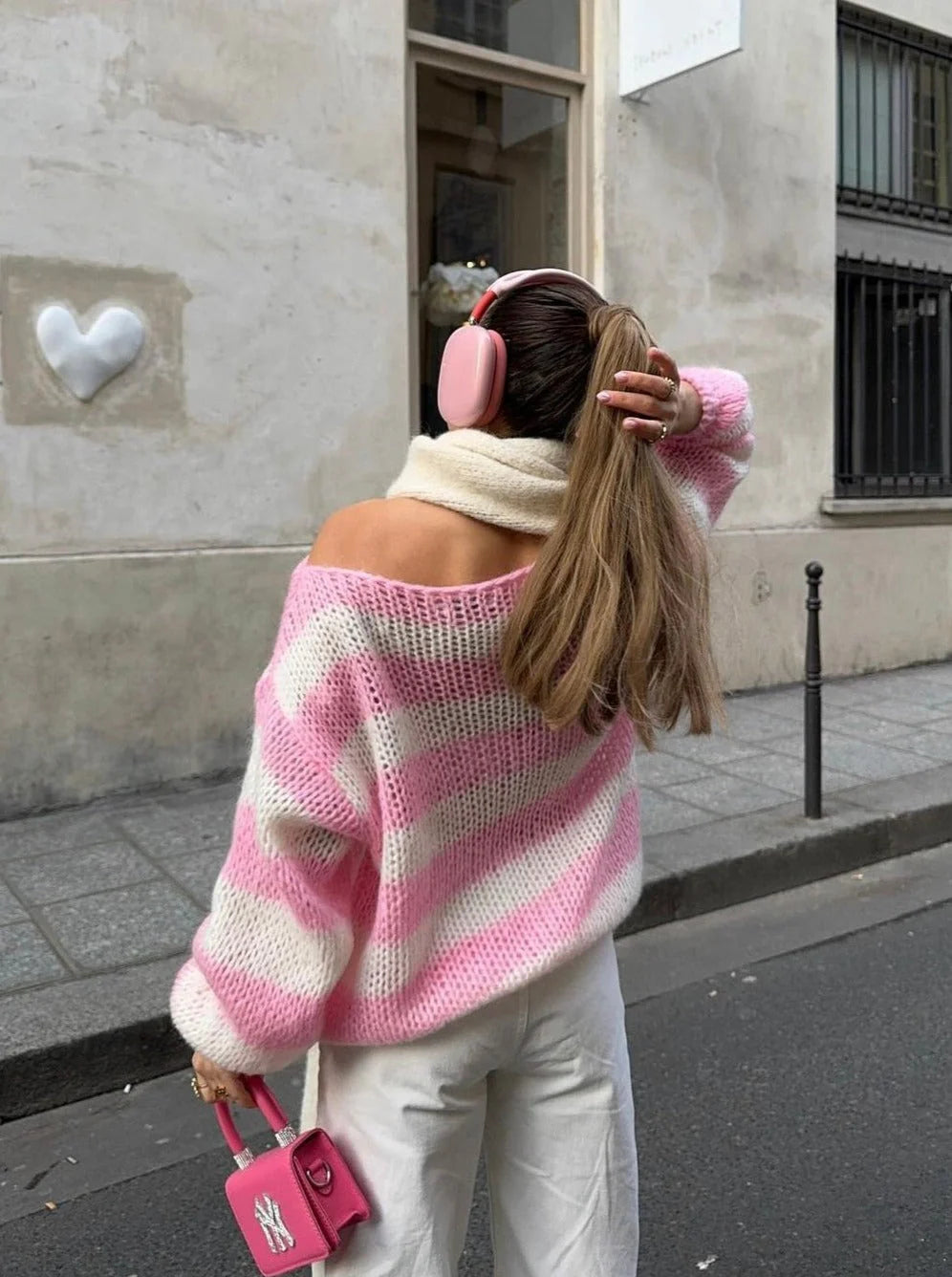 HANNAH | STRIPED KNIT SWEATER