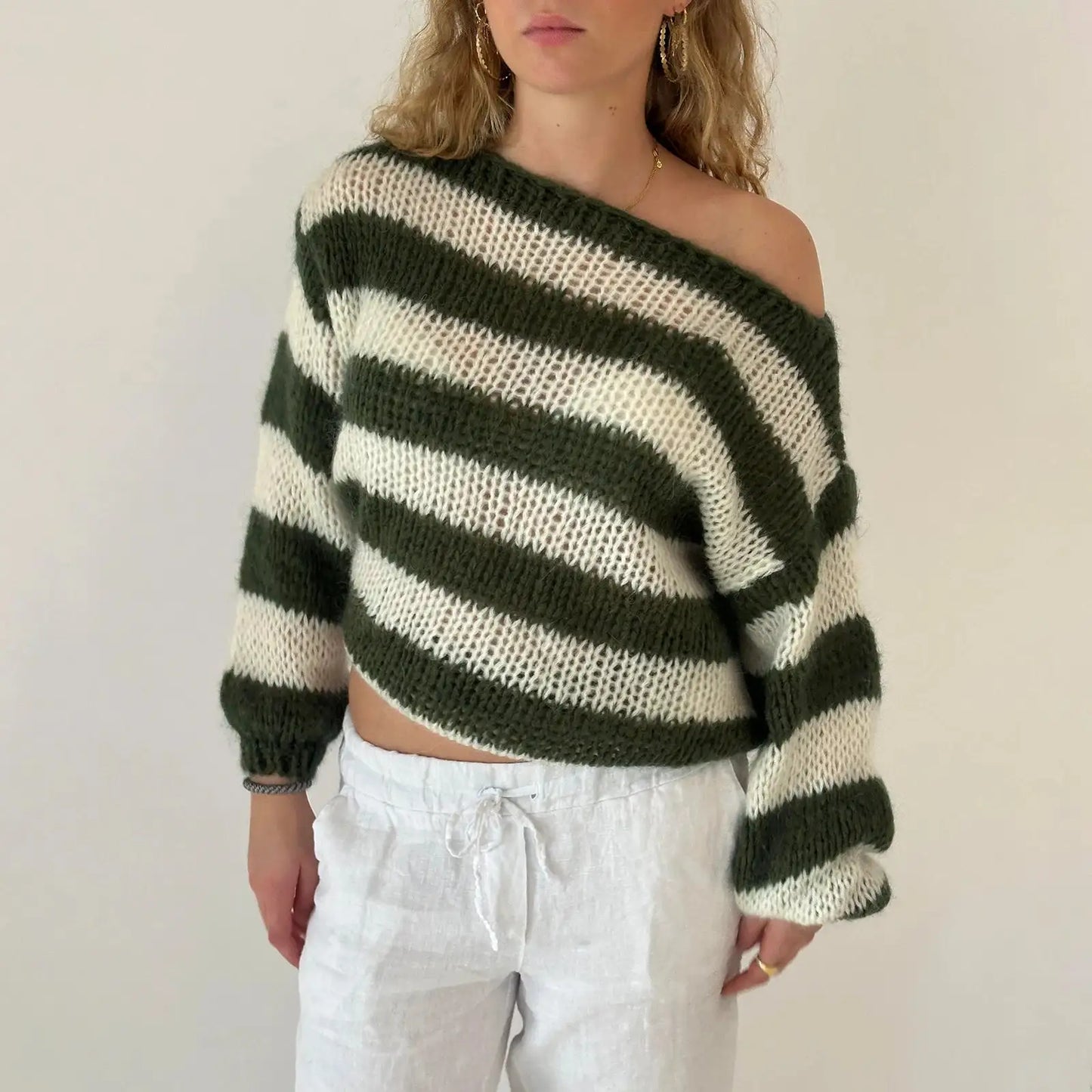 HANNAH | STRIPED KNIT SWEATER